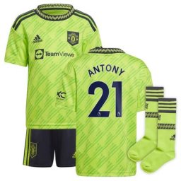 Mini troisième tenue Manchester United 2022-23 avec flocage Antony 21