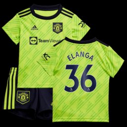 Baby troisième tenue Manchester United 2022-23 avec flocage Elanga 36