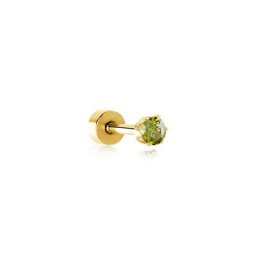 Piercing D'oreilles Acier Doré Piia Oxyde De Zirconium