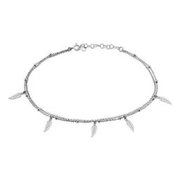 Chaîne De Cheville Azou Argent Blanc
