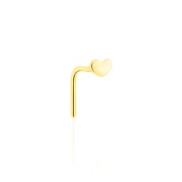 Piercing De Nez Deodate Coeur Or Jaune