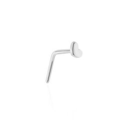 Piercing De Nez Deodate Coeur Or Blanc