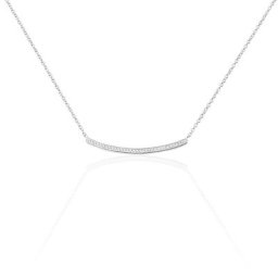 Collier Judith Argent Blanc Oxyde De Zirconium