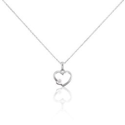 Collier Or Blanc Siloine Diamants