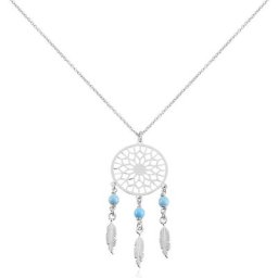 Collier Anoki Argent Blanc