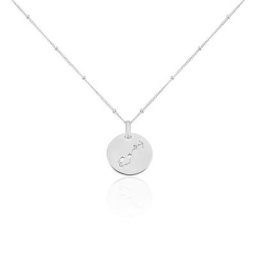 Collier Astr Argent Oxydes De Zirconium