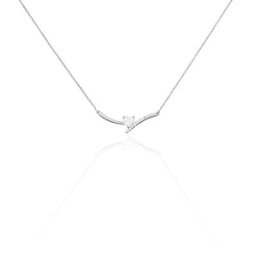 Collier Eva Or Blanc Oxyde De Zirconium