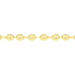 Collier Dami Maille Grain De Cafe Or Jaune