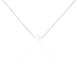 Collier Rada Maille Venitienne Argent Blanc Perle De Culture