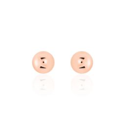 Boucles D'oreilles Puces Virgie Argent Rose