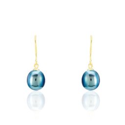 Boucles D'oreilles Pendantes Severiane Or Jaune Perle De Culture