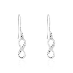 Boucles D'oreilles Pendantes Argent Blanc Teoxane