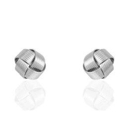 Boucles D'oreilles Puces Albanne Argent Blanc