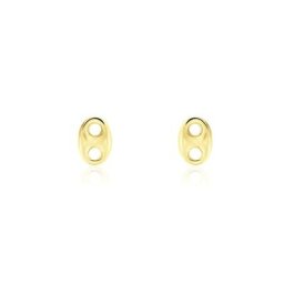 Boucles D'oreilles Puces Cara Grain De Cafe Or Jaune