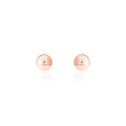 Boucles D'oreilles Puces Fidelia Boule Or Rose