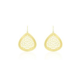 Boucles D'oreilles Pendantes Acier Doré Iwona