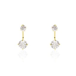 Bijoux D'oreilles Or Jaune Nerius Oxyde