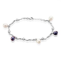 Bracelet Salomee Argent Blanc Perle De Culture