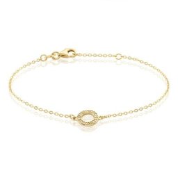 Bracelet Plaqué Or Klaar Oxydes De Zirconium