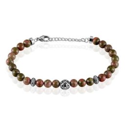 Bracelet Boules Acier Gris Labhras