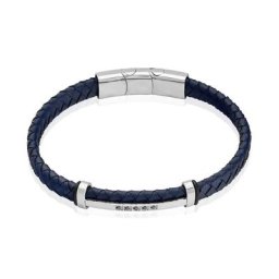 Bracelet Acier Blanc Moris Oxyde De Zirconium