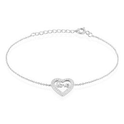 Bracelet Elansa Argent Blanc Oxyde De Zirconium