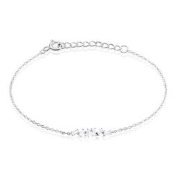 Bracelet Adonia Argent Blanc Oxyde De Zirconium