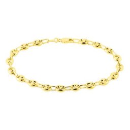 Bracelet Dami Maille Grain De Cafe Or Jaune