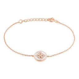 Bracelet Alexine Argent Rose Oxyde De Zirconium