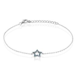Bracelet Argent Blanc Dmitri Oxydes De Zirconium