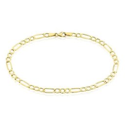 Bracelet Cameo Maille Alternée 1/3 Or Jaune