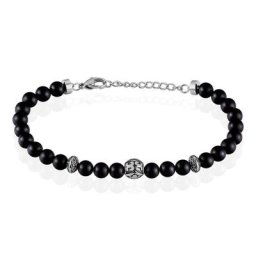 Bracelet Labhras Acier Blanc Agate