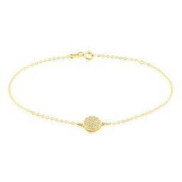 Bracelet Or Jaune Burak Oxyde De Zirconium