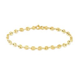 Bracelet Dami Maille Grain De Cafe Or Jaune