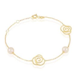 Bracelet Evaleen Or Jaune Perle De Culture
