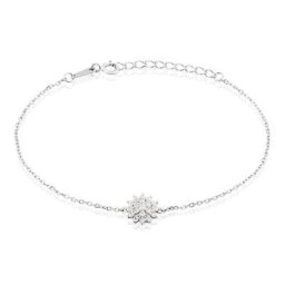 Bracelet Argent Blanc Maximille Oxydes De Zirconium