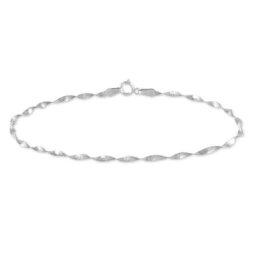 Bracelet Izar Torsadee Or Blanc