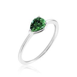 Bague Solitaire Cheick Argent Oxyde De Zirconium