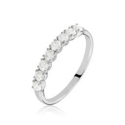 Demi Alliance Eloise Platine Blanc Diamant