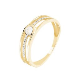 Bague Louane Or Jaune Oxyde De Zirconium