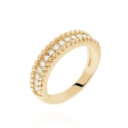 Bague Marie-baptistine Plaqué Or Jaune Oxyde De Zirconium