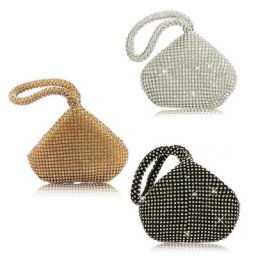 Sac à main Vintage Triangle à paillettes pour femmes petite pochette de soirée de luxe de fête de