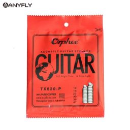 New Orphee – cordes de guitare acoustique 99% Pure Cooper noyau Hexagonal antirouille + 8% Nickel