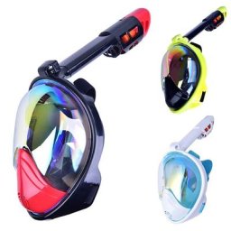 Masque intégral de plongée anti-buée UV pour adultes placage de lunettes sous-marines plongée en