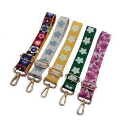 Sangle de sac à bandoulière colorée pour femmes arc-en-ciel accessoires de sac en Nylon ceinture