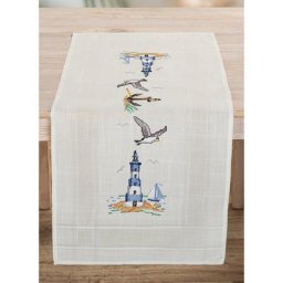 Chemin de table à broder « côte »