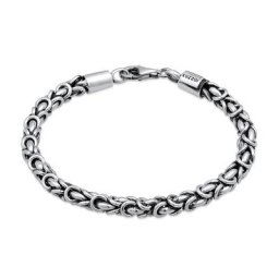 KUZZOI - KUZZOI Bracelet Maillons hommes de base Massif en argent sterling 925 1 unité