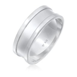 KUZZOI - KUZZOI Bague Hommes Bandee Large Oxydée Casual en argent sterling 925 1 unité