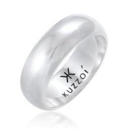 KUZZOI - KUZZOI Bague La tendance de base la bannière masculine est robuste et lisse en 1 unité