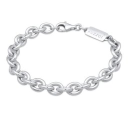 KUZZOI - KUZZOI Bracelet Hommes Maillons grossiers Basique en argent sterling 925 1 unité